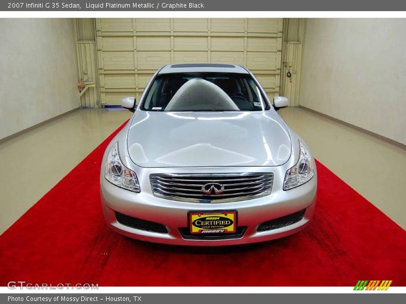 Liquid Platinum Metallic / Graphite Black 2007 Infiniti G 35 Sedan