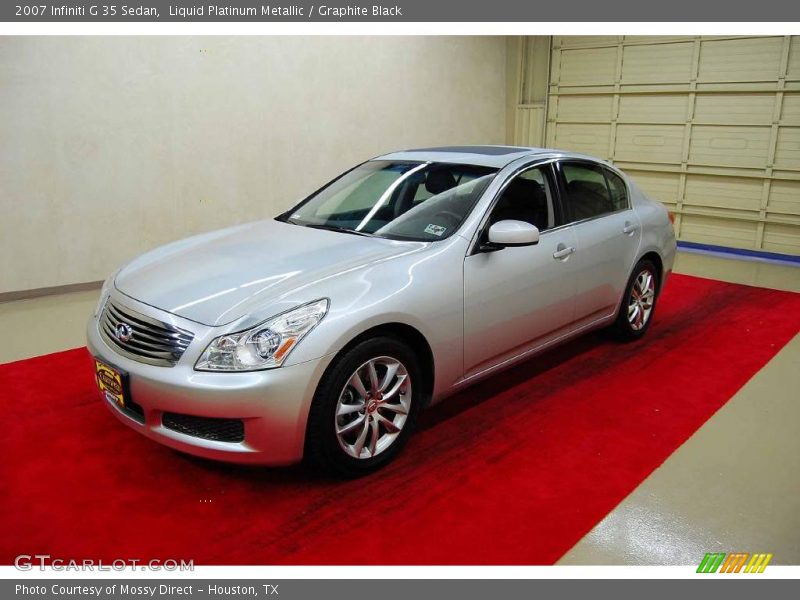 Liquid Platinum Metallic / Graphite Black 2007 Infiniti G 35 Sedan