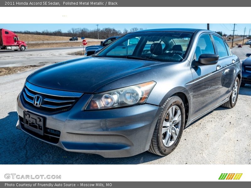 Polished Metal Metallic / Black 2011 Honda Accord SE Sedan