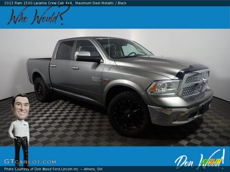 Maximum Steel Metallic / Black 2013 Ram 1500 Laramie Crew Cab 4x4
