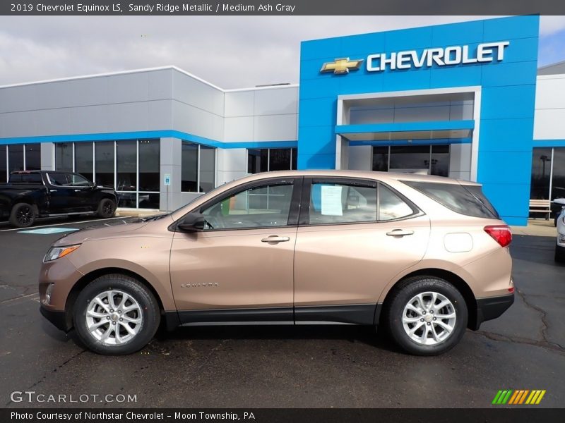 Sandy Ridge Metallic / Medium Ash Gray 2019 Chevrolet Equinox LS
