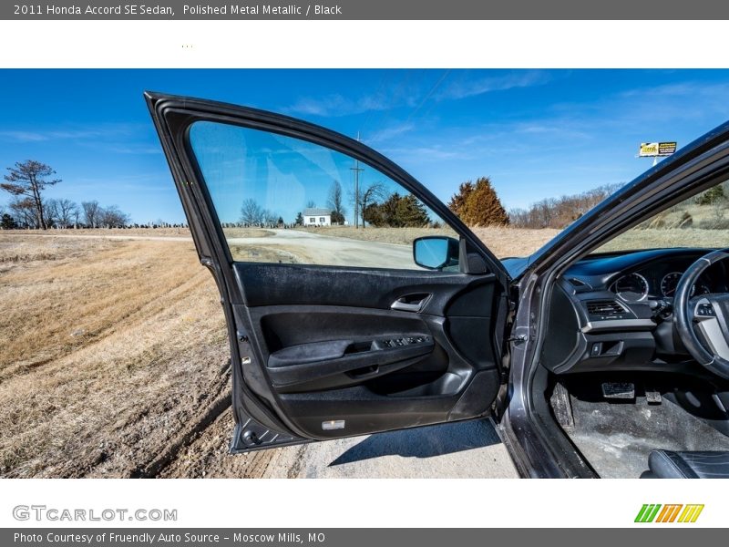 Polished Metal Metallic / Black 2011 Honda Accord SE Sedan