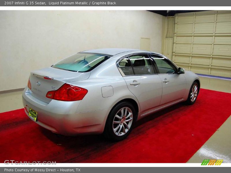 Liquid Platinum Metallic / Graphite Black 2007 Infiniti G 35 Sedan