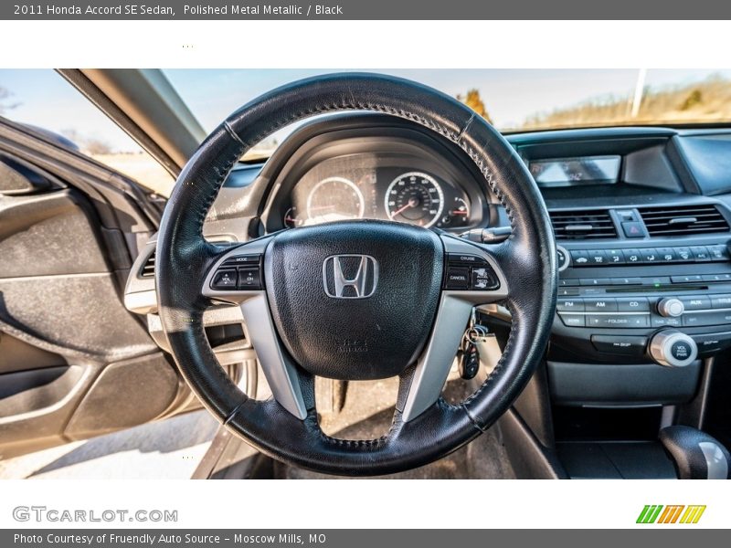Polished Metal Metallic / Black 2011 Honda Accord SE Sedan