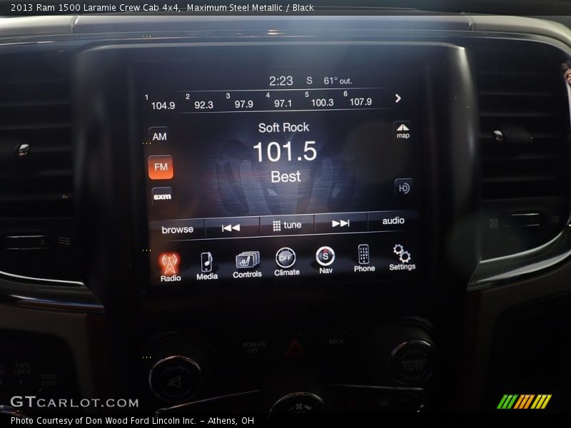 Maximum Steel Metallic / Black 2013 Ram 1500 Laramie Crew Cab 4x4