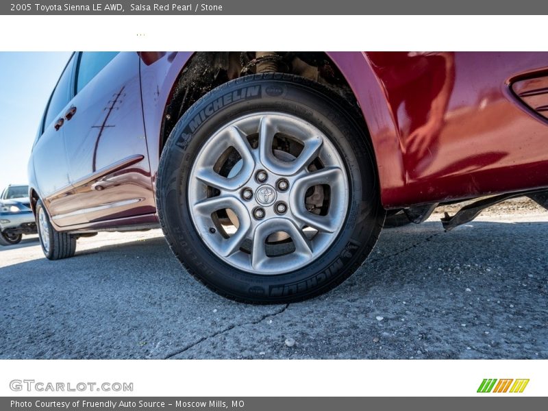 Salsa Red Pearl / Stone 2005 Toyota Sienna LE AWD