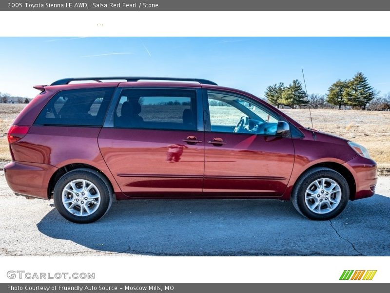 Salsa Red Pearl / Stone 2005 Toyota Sienna LE AWD