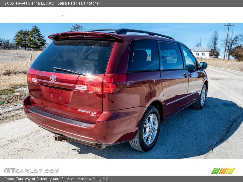 Salsa Red Pearl / Stone 2005 Toyota Sienna LE AWD