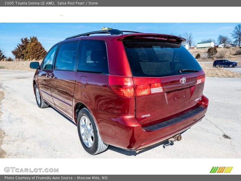 Salsa Red Pearl / Stone 2005 Toyota Sienna LE AWD