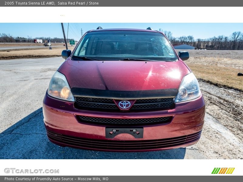 Salsa Red Pearl / Stone 2005 Toyota Sienna LE AWD