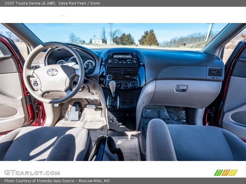 Salsa Red Pearl / Stone 2005 Toyota Sienna LE AWD