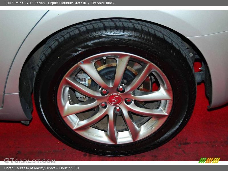Liquid Platinum Metallic / Graphite Black 2007 Infiniti G 35 Sedan