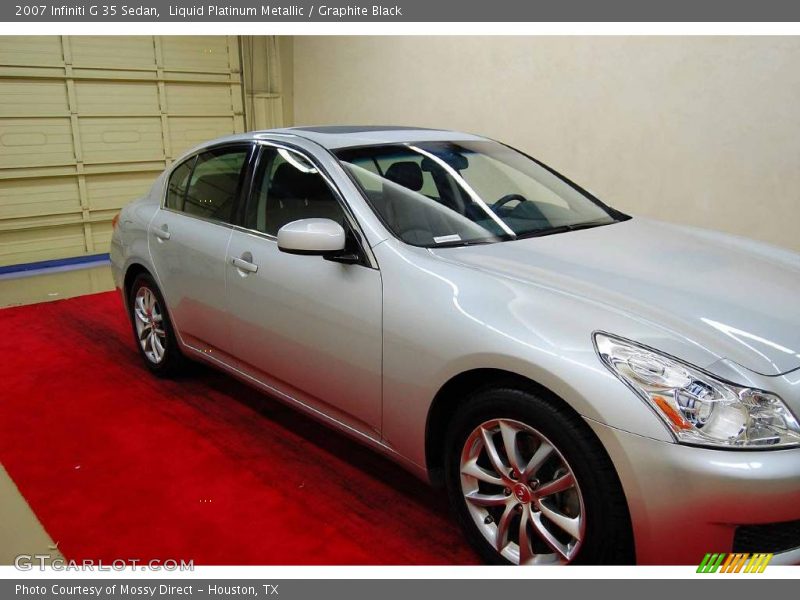 Liquid Platinum Metallic / Graphite Black 2007 Infiniti G 35 Sedan