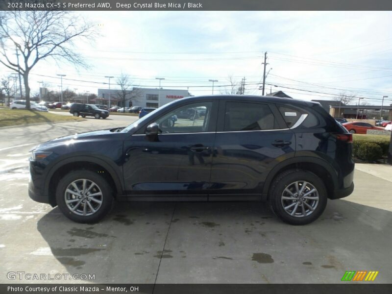 Deep Crystal Blue Mica / Black 2022 Mazda CX-5 S Preferred AWD