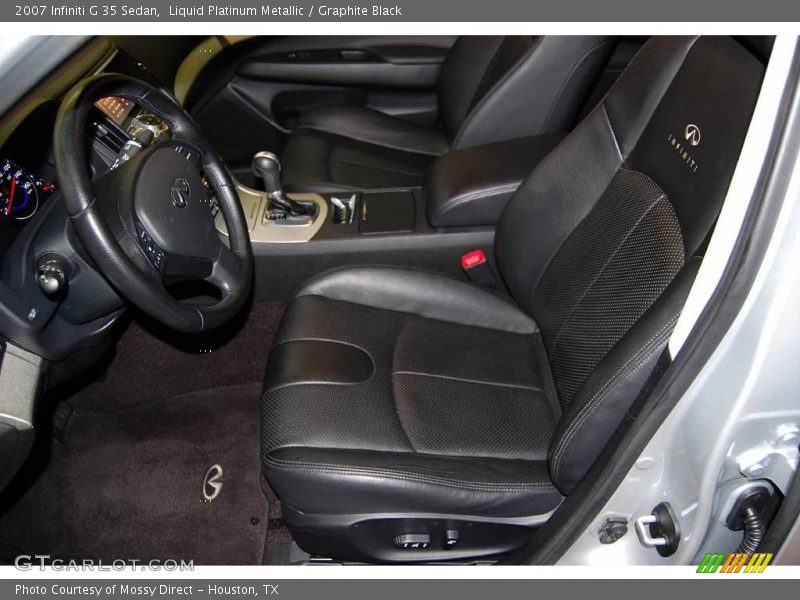 Liquid Platinum Metallic / Graphite Black 2007 Infiniti G 35 Sedan