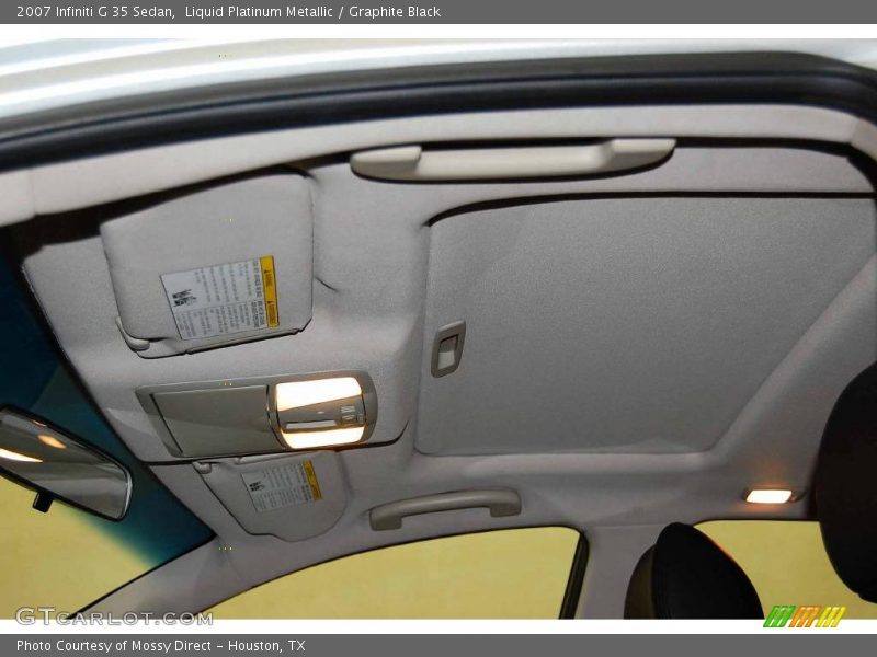 Liquid Platinum Metallic / Graphite Black 2007 Infiniti G 35 Sedan
