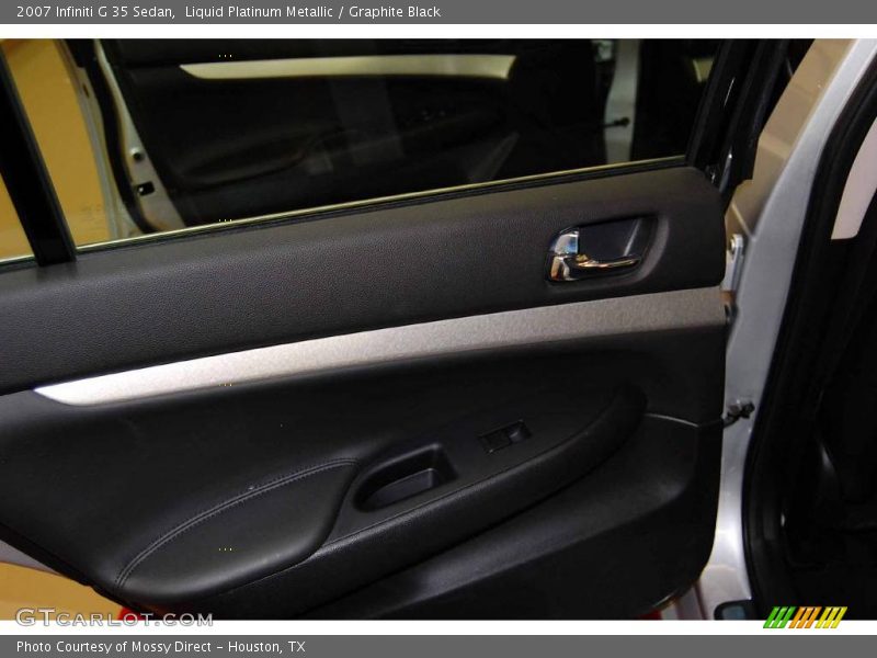 Liquid Platinum Metallic / Graphite Black 2007 Infiniti G 35 Sedan