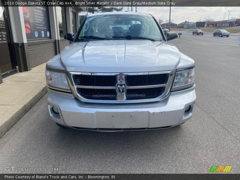 Bright Silver Metallic / Dark Slate Gray/Medium Slate Gray 2010 Dodge Dakota ST Crew Cab 4x4
