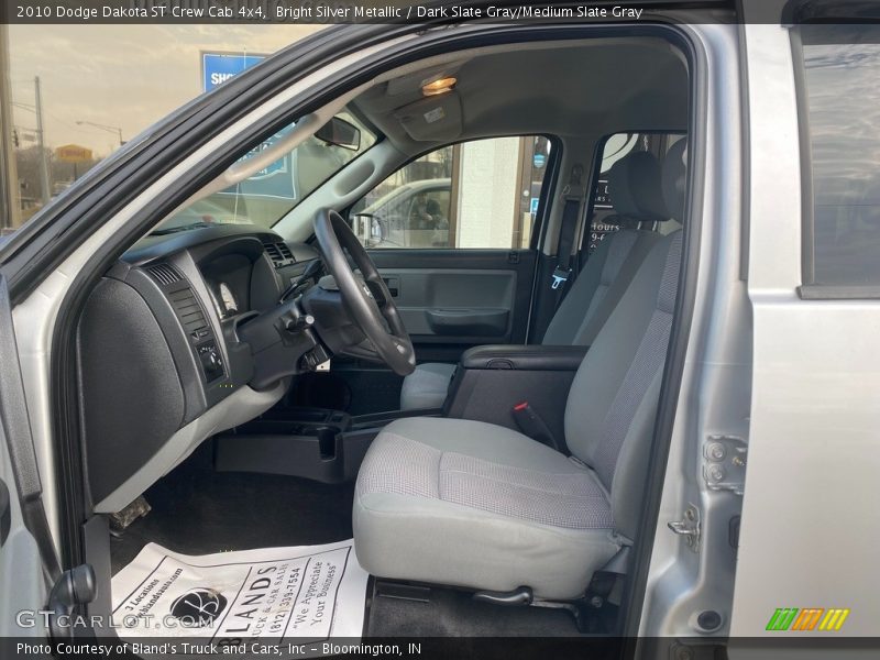 Bright Silver Metallic / Dark Slate Gray/Medium Slate Gray 2010 Dodge Dakota ST Crew Cab 4x4
