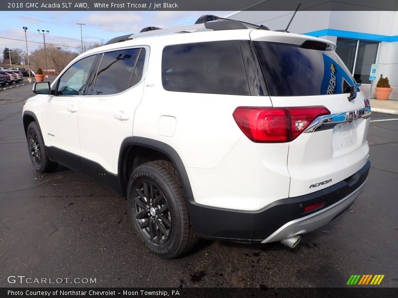 White Frost Tricoat / Jet Black 2018 GMC Acadia SLT AWD
