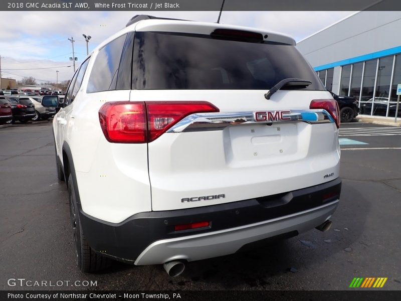 White Frost Tricoat / Jet Black 2018 GMC Acadia SLT AWD