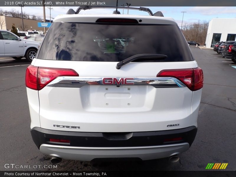 White Frost Tricoat / Jet Black 2018 GMC Acadia SLT AWD