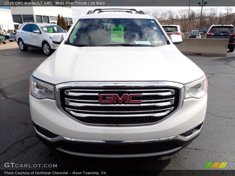 White Frost Tricoat / Jet Black 2018 GMC Acadia SLT AWD