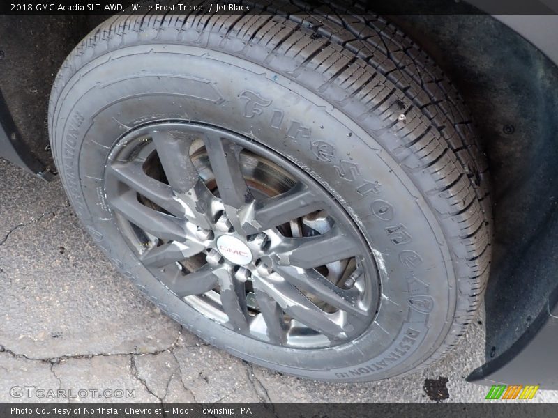 White Frost Tricoat / Jet Black 2018 GMC Acadia SLT AWD