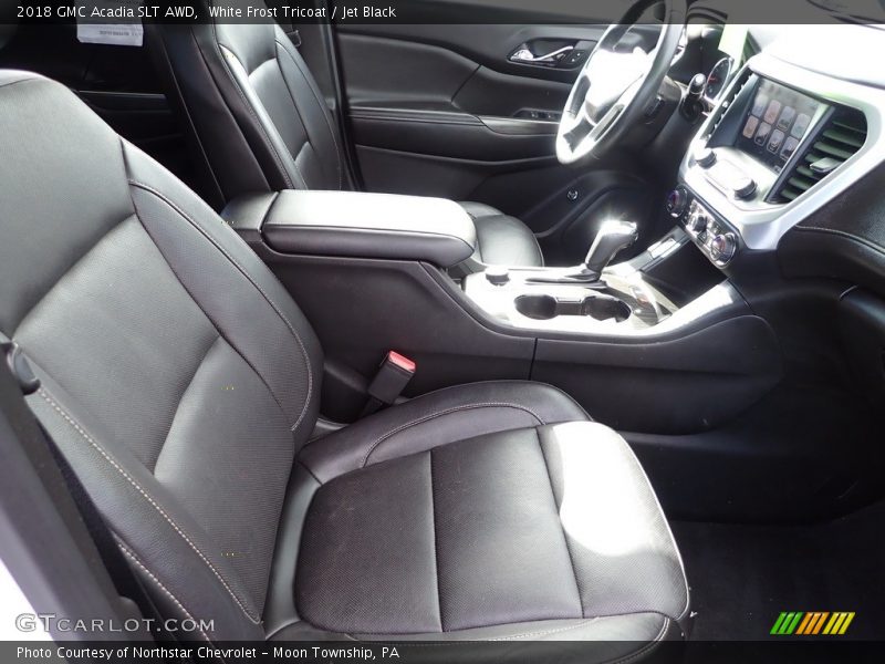 White Frost Tricoat / Jet Black 2018 GMC Acadia SLT AWD