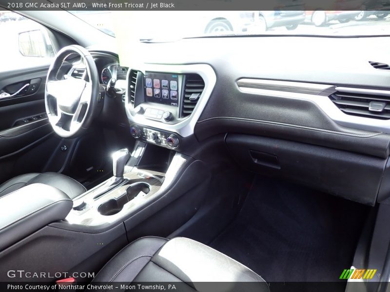 White Frost Tricoat / Jet Black 2018 GMC Acadia SLT AWD