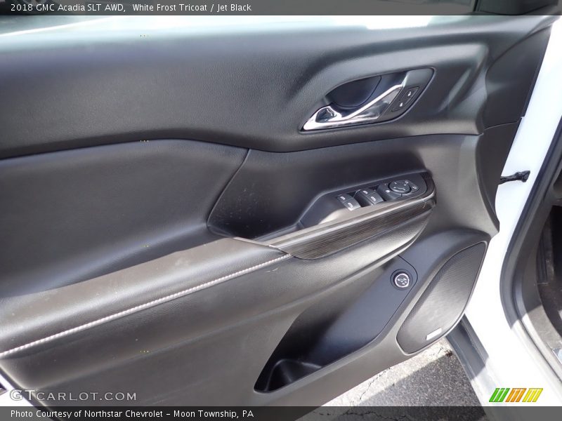 White Frost Tricoat / Jet Black 2018 GMC Acadia SLT AWD