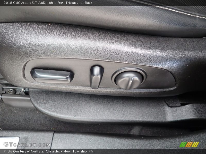 White Frost Tricoat / Jet Black 2018 GMC Acadia SLT AWD