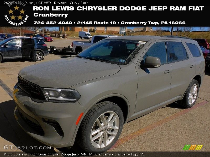 Destroyer Gray / Black 2022 Dodge Durango GT AWD