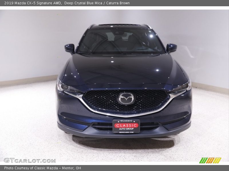 Deep Crystal Blue Mica / Caturra Brown 2019 Mazda CX-5 Signature AWD