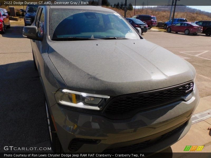 Destroyer Gray / Black 2022 Dodge Durango GT AWD