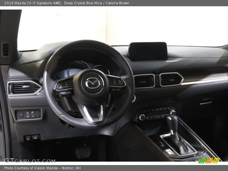 Deep Crystal Blue Mica / Caturra Brown 2019 Mazda CX-5 Signature AWD