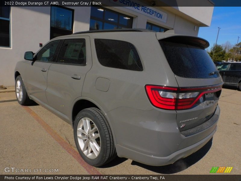 Destroyer Gray / Black 2022 Dodge Durango GT AWD
