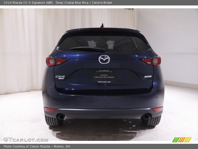 Deep Crystal Blue Mica / Caturra Brown 2019 Mazda CX-5 Signature AWD
