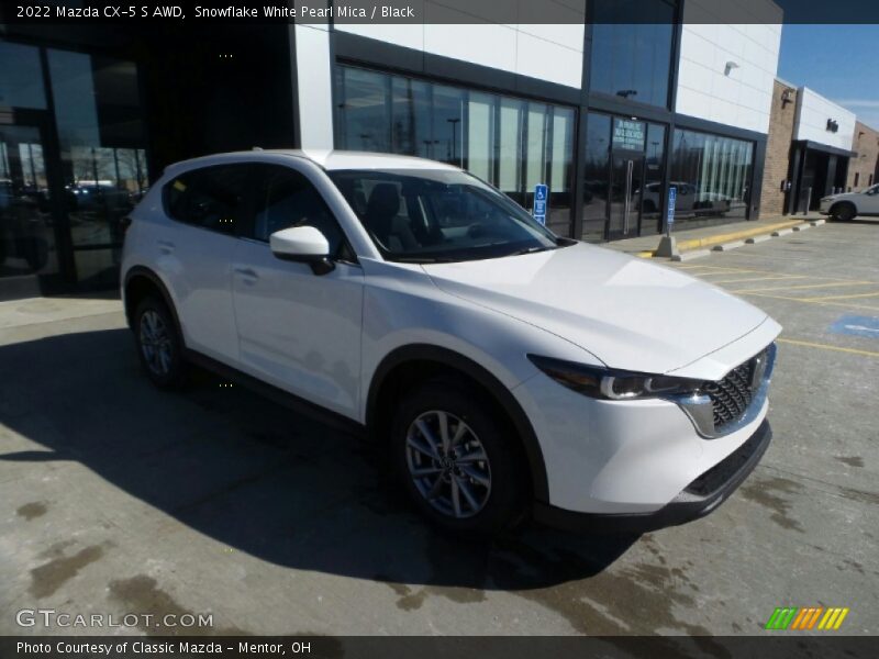 Snowflake White Pearl Mica / Black 2022 Mazda CX-5 S AWD