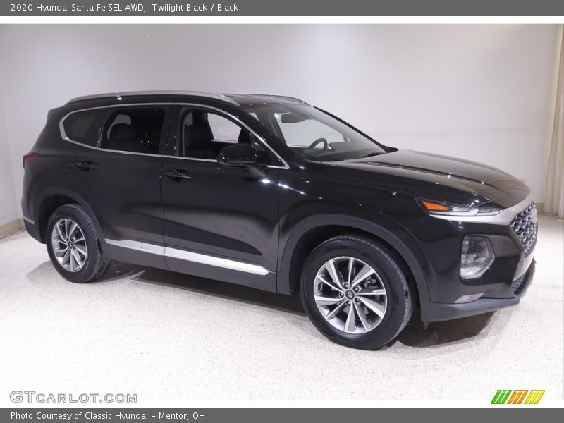 Twilight Black / Black 2020 Hyundai Santa Fe SEL AWD
