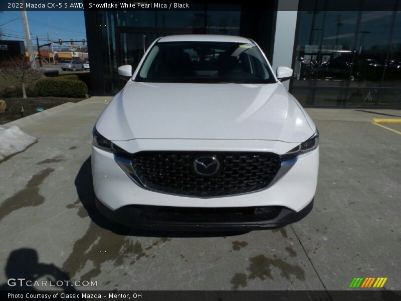 Snowflake White Pearl Mica / Black 2022 Mazda CX-5 S AWD