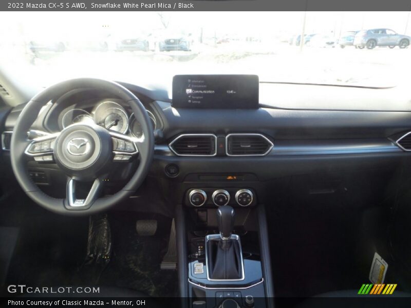 Snowflake White Pearl Mica / Black 2022 Mazda CX-5 S AWD