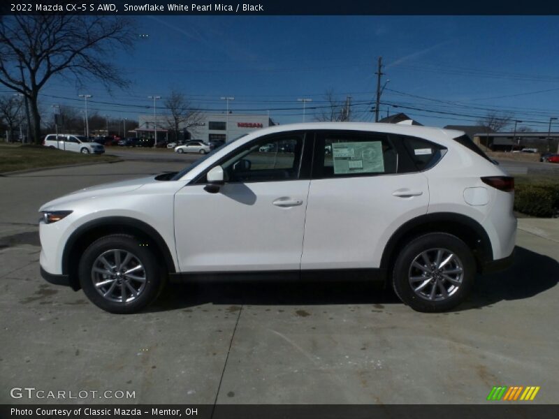 Snowflake White Pearl Mica / Black 2022 Mazda CX-5 S AWD