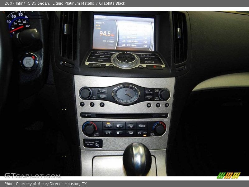 Liquid Platinum Metallic / Graphite Black 2007 Infiniti G 35 Sedan
