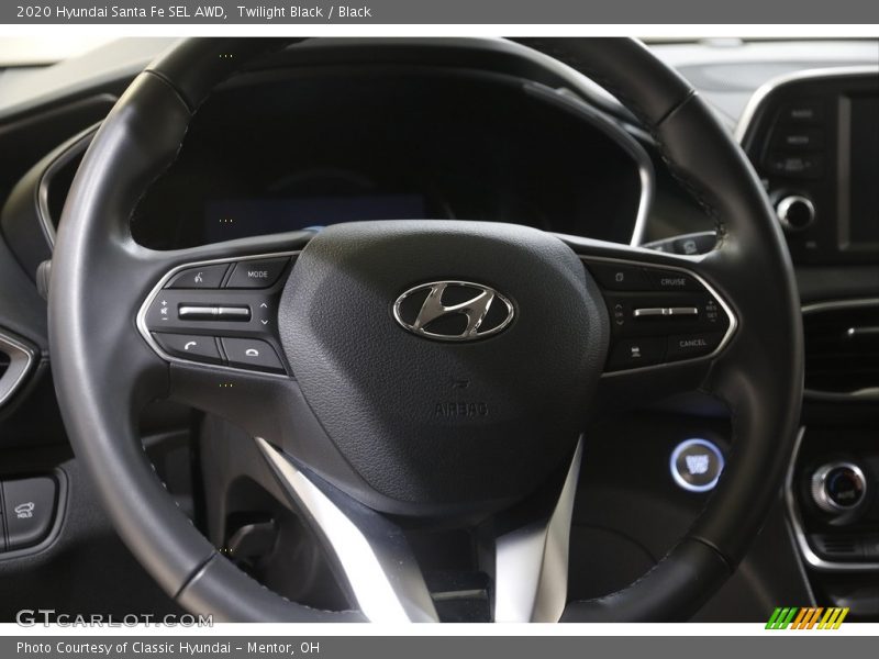 Twilight Black / Black 2020 Hyundai Santa Fe SEL AWD