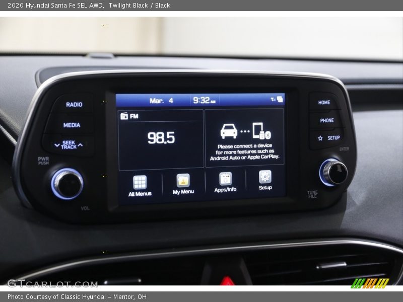 Twilight Black / Black 2020 Hyundai Santa Fe SEL AWD