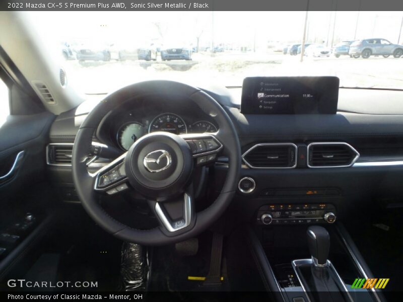 Sonic Silver Metallic / Black 2022 Mazda CX-5 S Premium Plus AWD