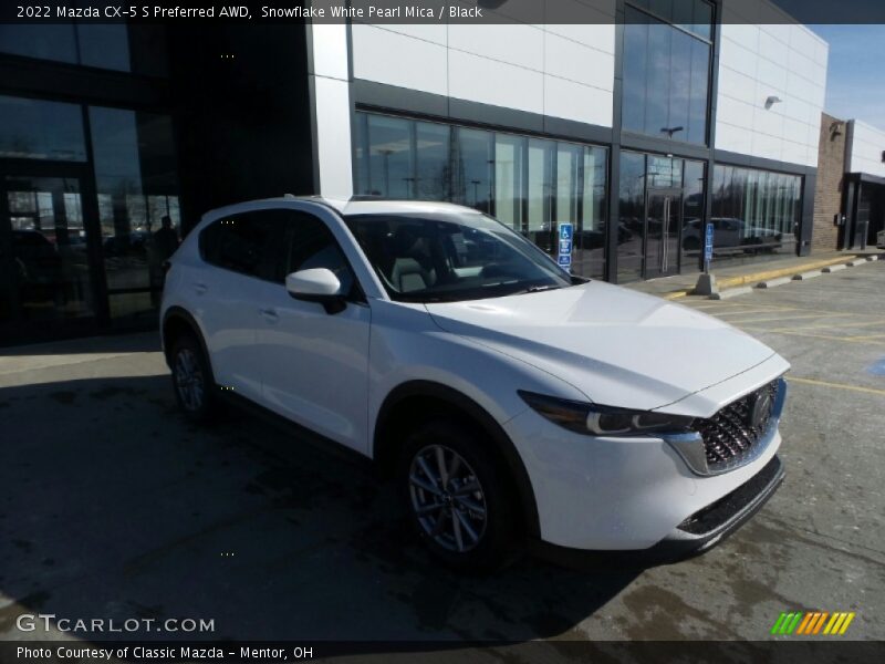 Snowflake White Pearl Mica / Black 2022 Mazda CX-5 S Preferred AWD