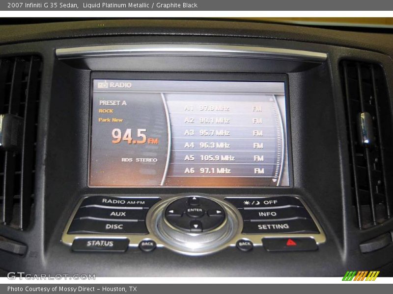 Liquid Platinum Metallic / Graphite Black 2007 Infiniti G 35 Sedan