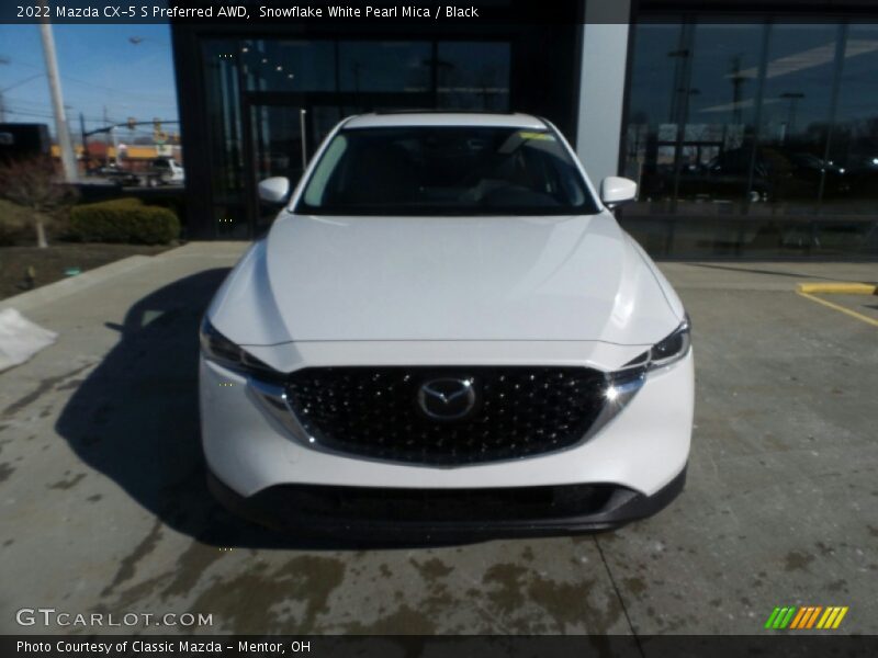 Snowflake White Pearl Mica / Black 2022 Mazda CX-5 S Preferred AWD
